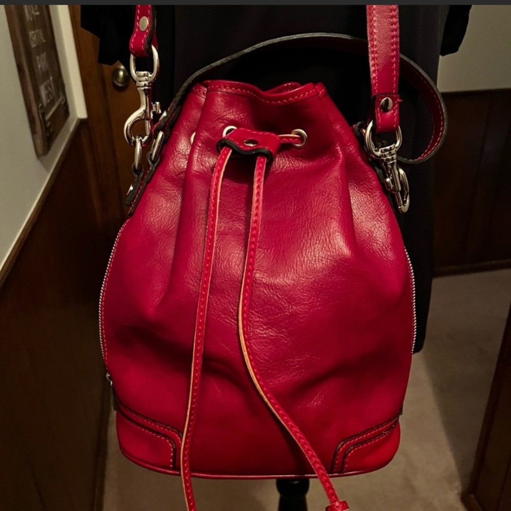 Leather Drawstring Bag - Picture 5 of 7